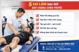 5 sai lầm sau mổ dây chằng chéo trước